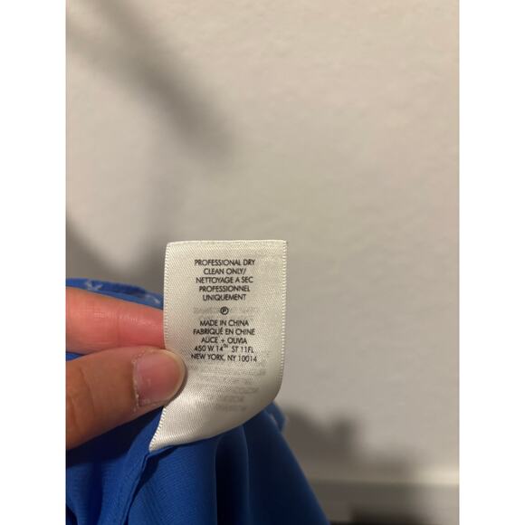 ALICE + OLIVIA Y2K Polka-Dot Silk-Blend Mini Dress Sz 2 (XS) - Picture 7 of 7